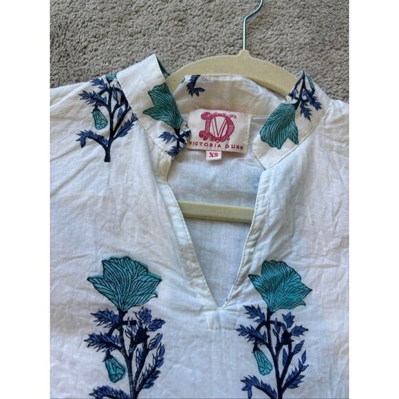 Victoria Dunn block printed blouse, XS $88 E37 - Picture 3 of 5